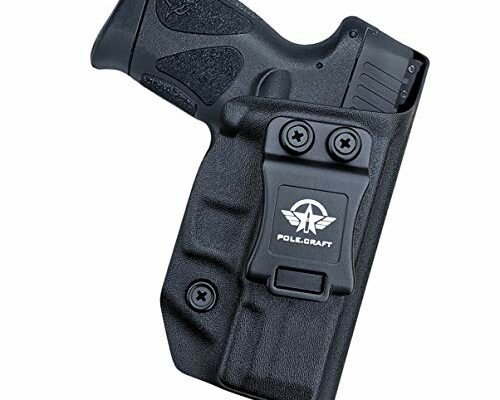 POLE.CRAFT Taurus G3C and G2C Kydex IWB Holster for Taurus Millennium PT111 G2, PT140, and G2S 9mm - Right Hand, Black