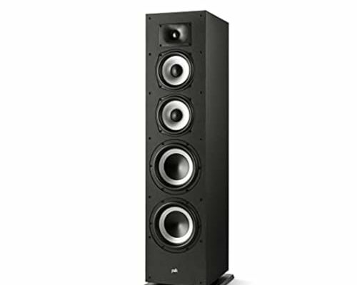 Polk Monitor XT70 Large Tower Speaker - Hi-Res Audio Certified, Dolby Atmos & DTS:X Compatible, 1" Tweeter, (2) 6.5" Dynamically Balanced Woofers, (2) 8" Passive Radiators (Single, Midnight Black)