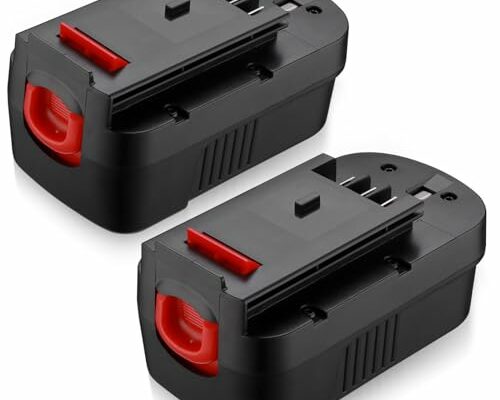 Powerextra 2 Pack 4.0Ah 18Volt HPB18 Replacement Battery Compatible with Black and Decker HPB18 HPB18-OPE 244760-00 A1718 FS18FL FSB18 Firestorm Black & Decker 18 Volt Battery