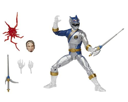 Power Rangers Lightning Collection Wild Force Lunar Wolf Ranger 6-Inch Premium Collectible Action Figure Toy