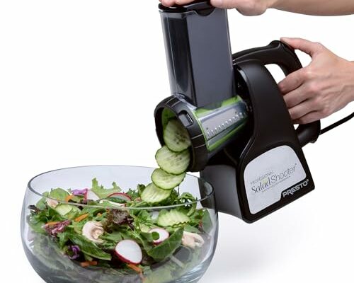 Presto 02970 Professional SaladShooter Electric Slicer/Shredder, Black,1 count