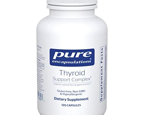 Pure Encapsulations Thyroid Support Complex - Supports Thyroid Health* - Antioxidant Infusion - with Ashwagandha & Iodine - Non-GMO & Vegetarian - 120 Capsules