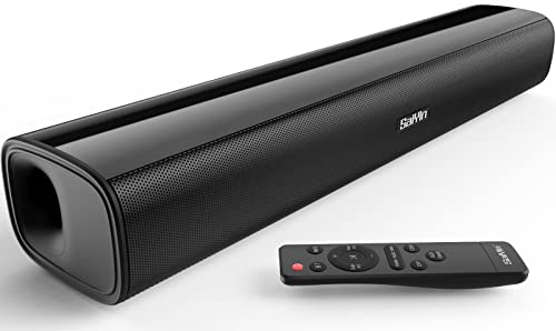 Saiyin Sound Bars for TV, 40 Watts Small Soundbar for TV,Surround Sound System TV Sound Bar Speakers with Bluetooth/Optical/AUX Connection for PC/Gaming/Projectors,17inch