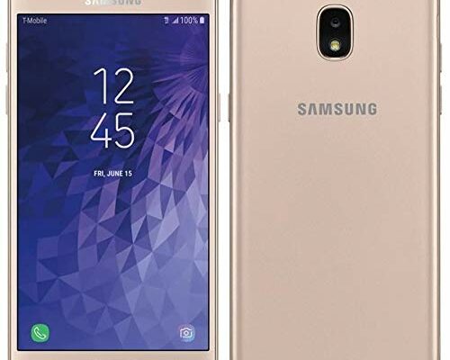 Samsung Galaxy J3 Star (16GB, 2GB) 5.0" HD Display, Removable Battery, FM radio, T-Mobile Unlocked Global 4G LTE (AT&T, Metro, Straight Talk) J337T (Gold) (Renewed)