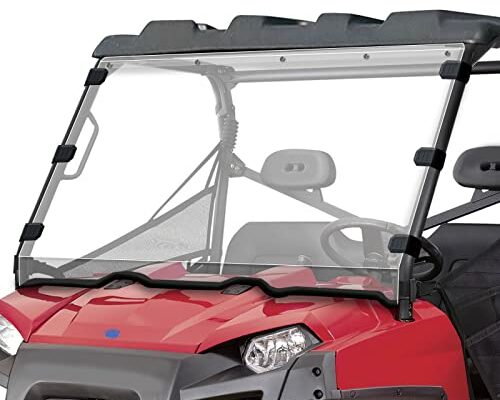 Scratch-Resistant Ranger 800 570 Windshield - StarknightMT UV-Proof Hard-Coated Full Windshield Compatible with Polaris 2010-2016 Ranger XP 800/Ranger XP 800 Crew/Ranger 800 6x6 (Used With Roof)