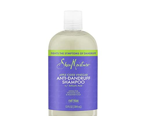 SheaMoisture Hair Care System Anti-Dandruff Shampoo For Stronger Hair & Healthier Scalp Shampoo Formulated With Apple Cider Vinegar And Fair Trade Shea Butter 13oz