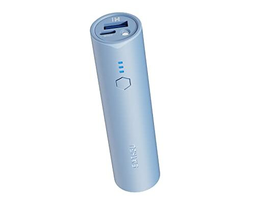 SIXTHGU S03 Portable Charger, 5000mAh Pocket Size Power Bank, Juice Style External Battery Pack USB-C Output Compatible with iPhone 15/14/13/12/11 and Android Phone - (Blue)