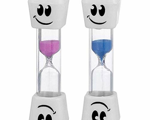 Smile Tooth 2 Minute Sand Timer Assorted Colors (2 Pack)