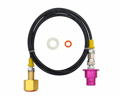 Soda Terra Machine Co2 Adapter Quick Connector Adapter Plastic Hose Compatible with Terra DUO Art Gaia Series (60inch)