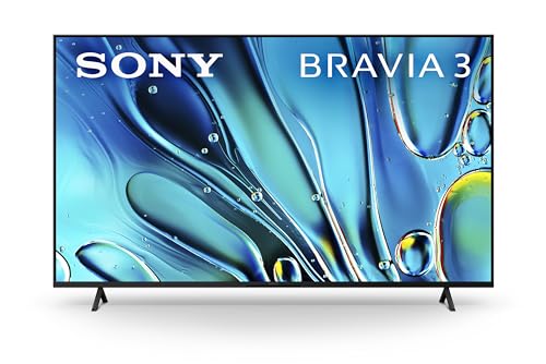 Sony 65 Inch 4K Ultra HD Smart LED TV BRAVIA 3, Google TV with Google Assistant, Dolby Vision HDR, PS5 Features, 2024 Model K-65S30