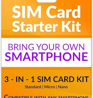 SpeedTalk Mobile Universal SIM Card Starter Kit for iOS Android 5G 4G LTE Smart Phones | Talk Text Data | Triple Cut 3 in 1 Simcard - Standard Micro Nano | No Contract Cellphone Plan | USA Coverage