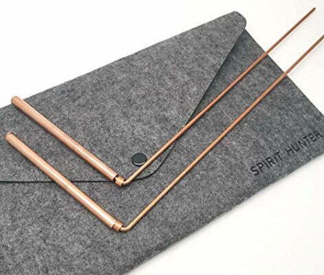 Spirit Hunter 99.9% Copper Dowsing Rod- 2PCS Divining Rods with Bag - Detect Gold, Water, Ghost Hunting etc.