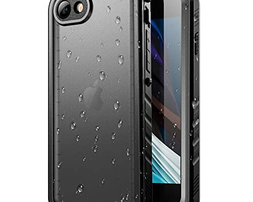 SPORTLINK Waterproof Case for iPhone SE 3rd 2022/iPhone SE 2nd 2020/iPhone 7/8 - Full Body Shockproof Dustproof Phone Screen Protector Rugged Waterproof Case for iPhone SE3/SE2/7/8 (Black)