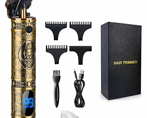 Suttik Hair Clippers for Men, Professional Hair & Beard Trimmer for Men, T-Blade Hair Edgers Clippers, Gold Knight Close-Cutting Trimmers, Cordless Clippers for Hair Cutting