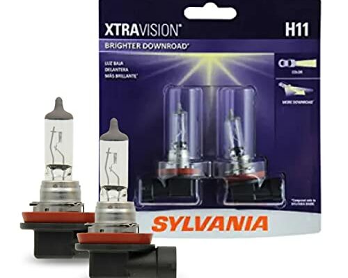 SYLVANIA - H11 XtraVision - High Performance Halogen Headlight Bulb, High Beam, Low Beam and Fog Replacement Bulb (Contains 2 Bulbs)