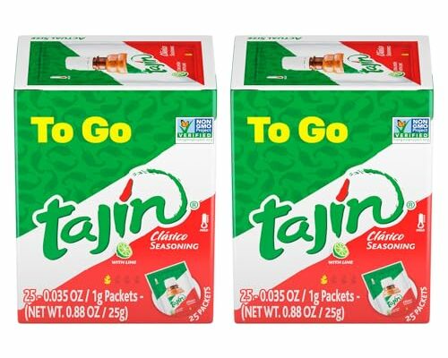 Tajin Clásico Chile Lime Seasoning To-Go Packets (Pack of 2)