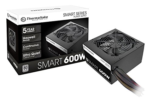 Thermaltake SMART 600W ATX 12V V2.3/EPS 12V 80 Plus Certified Active PFC Power Supply PS-SPD-0600NPCWUS-W