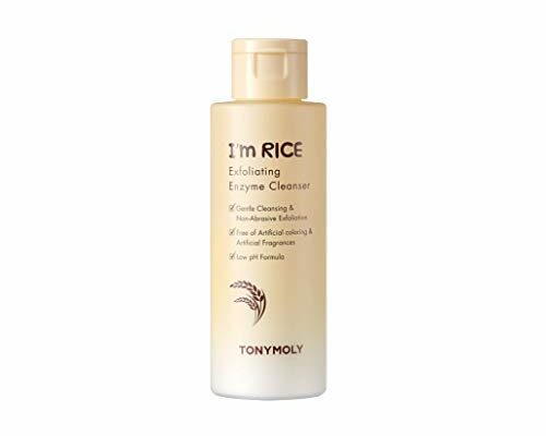 TONYMOLY I'm Rice Exfoliating Enzyme Cleanser, Enzyme Powder Face Wash, All-in-one Waterless Gentle Rice Polishing & Exfoliating Face Wash, 50 g