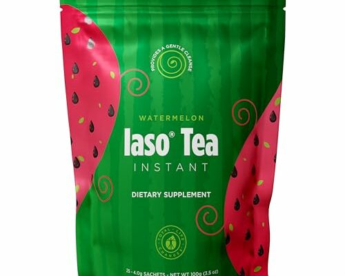 Total Life Changes - Iaso Instant Tea (Watermelon) - Refreshing Watermelon-Flavored Cleansing Tea, Ideal for Daily Wellness - 25 Sachets