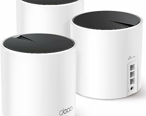 TP-Link Deco AX3000 WiFi 6 Mesh System(Deco X55) - Covers up to 6500 Sq.Ft. , Replaces Wireless Router and Extender, 3 Gigabit ports per unit, supports Ethernet Backhaul (3-pack)