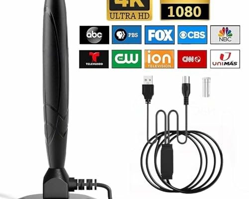 TV Antenna,TV Antenna Indoor, TV Antenna for Local Channels,780+ Long Distance Indoor Amplified HDTV Antenna,Support 4K 1080p All Television Outdoor Smart TV Antenna