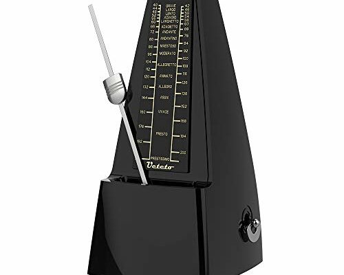 Ueteto Mechanical Metronome Black/Loud Sound Piano Drum Violin Guitar