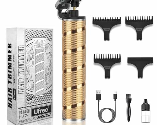 Ufree Hair Trimmer & Beard Trimmer for Men Professional, Electric Razor Shavers for Men, Zero Gapped T Blade Edgers Liners, Barber Clippers for Hair Cutting Mustache Facial, Mens Gifts