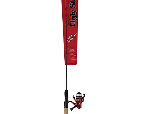 Ugly Stik Dock Runner Spinning Reel and Fishing Rod Combo, 3' - Medium, Multi, 1pc