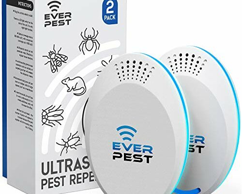 Ultrasonic Pest Repeller (2-Pack) Plug in Control Flea Rat Roach Mosquito Cockroaches Rodent Spider Scorpion Fruit Fly Insect Indoor Plug Repellent