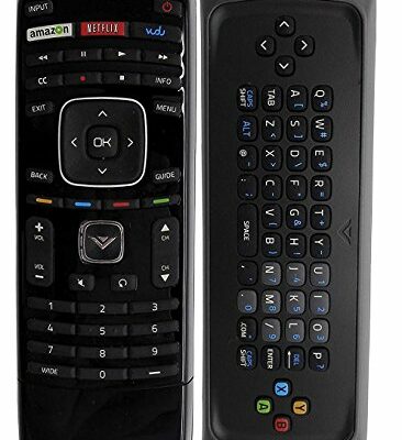 Universal XRT300 Remote Control with Keyboard Replacement for All Vizio TV M320SR M420SR M470NV M550NV M470VSE M650VSE M550VSE M3D460SR E3D320VX D500I-B1 D650I-B2 E231I-B1 with Amazon Netflix Vudu app