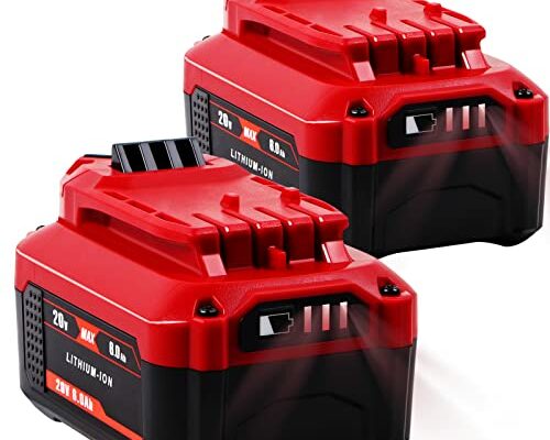 【Upgrade】 2Pack 6.0Ah 20V Replacement Battery for V20 Craftsman 20V Battery MAX CMCB204 CMCB202 CMCB201 CMCD700C1 CMCS500B (All of V20 Cordless Tool Series) High Capacity