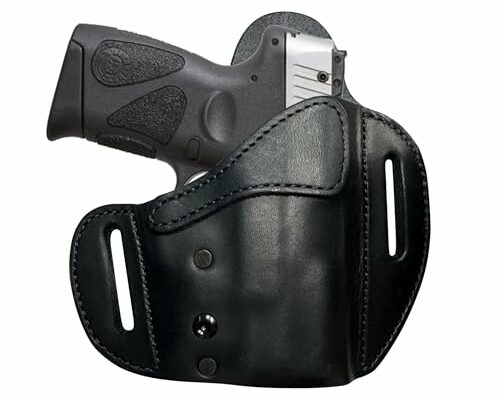 Urban Carry LockLeather OWB Holster for Taurus PT-111 (Compact, Millennium,G2,G2C, Millennium Pro) - Secure & Comfort Hybrid Leather/Polymer Design for 3.2 to 3.3" Barrel