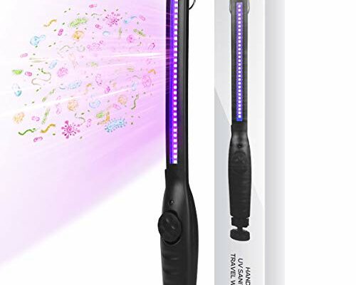 UV Light Sanitizer, Portable UV Light Disinfection Lamp USB Rechargeable Ultraviolet Light Sanitizer for Home Hotel Travel Car UV Light Sanitizer Wand