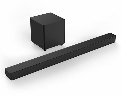 VIZIO V-Series 2.1 Home Theater Sound Bar with Dolby Audio, DTS Virtual:X, Bluetooth, Wireless Subwoofer, Voice Assistant Compatible, Includes Remote Control - V21x-J8