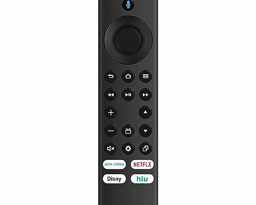 Voice Replacement Remote Control NS-RCFNA-21 Applicable for Insignia TV NS-40D510NA21 NS-42F201NA22 NS-70DF710NA21 NS-55F301NA22 NS-65DF710NA21 NS-58F301NA22 NS-50DF710NA21 NS-70F501NA22