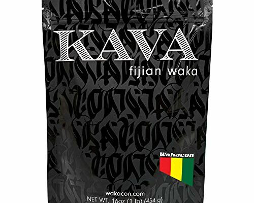 Wakacon Kava Waka Powder – Authentic, Noble Kava Root Powder from Fiji – Premium, Responsibly Sourced, 16 Oz