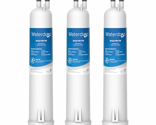 Waterdrop EDR3RXD1 Replacement for Everydrop® Filter 3, 4396841, 4396710, Kenmore® 46-9083, 46-9030, WD-F08 Refrigerator Water Filter, 3 Filters