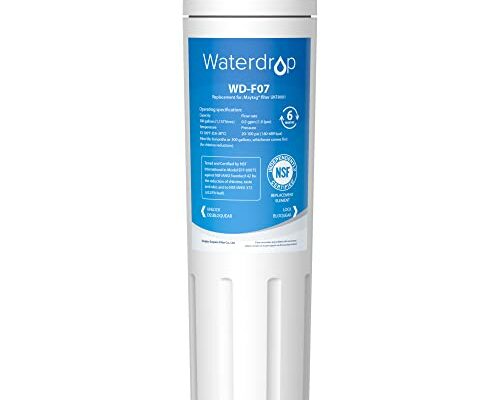 Waterdrop UKF8001 Refrigerator Water Filter 4, Replacement for Whirlpool® EDR4RXD1, EveryDrop® Filter 4, Maytag® UKF8001AXX-750, UKF8001AXX-200, 46-9006, Puriclean II, WF-UKF8001, WD-F07