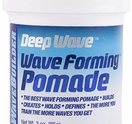 WaveBuilder Deep Wave Forming Pomade | Original Formula Builds, Creates, Holds, Defines Hair Waves, 3 Oz