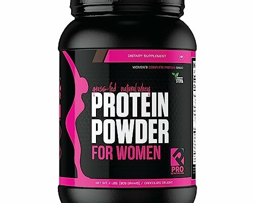 Whey Protein Powder for Women Chocolate Powder - Low Carb Gluten-Free Grass-Fed rBGH-Free Protein - Supports Weight Loss - Natural Stevia Sweetened Protein Shake, 20g Protein (Chocolate Delight, 2lb)