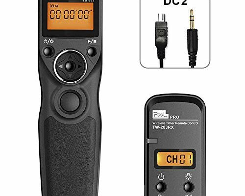 Wireless Remote Shutter Compatible for Nikon, Pixel TW-283 DC2 Wireless Shutter Release Remote Control Compatible for Nikon Z7 Z6 Df D90 D7500 D3300 D3100 D3200 D5000 D5500 D7200 D7000 D600 D750