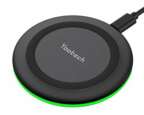 Yootech Wireless Charger,10W Max Fast Wireless Charging Pad Compatible with iPhone 16/16 Plus/16 Pro Max/15/14/13/SE 2022/12/11/X/8,Samsung Galaxy S22/S21/S20,for AirPods Pro 2(No AC Adapter)