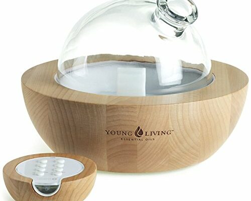 Young Living Essential Oils Aria Ultrasonic Diffuser - Ambience at Home & Spa - Peppermint Oil - Music Tranquil Environment - Room Decor - Humidifier - Diffuser -