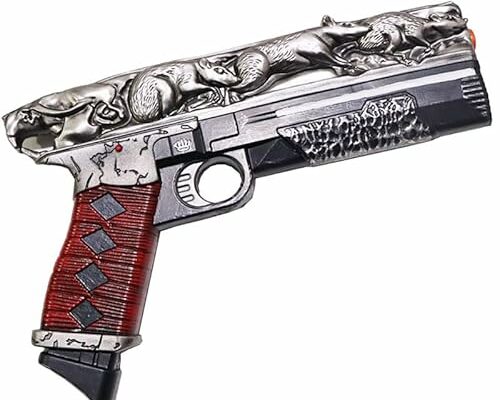 11" Safety Hand Cannon Cosplay Costume Prop Replica Game Anime Gift Xmas Silver