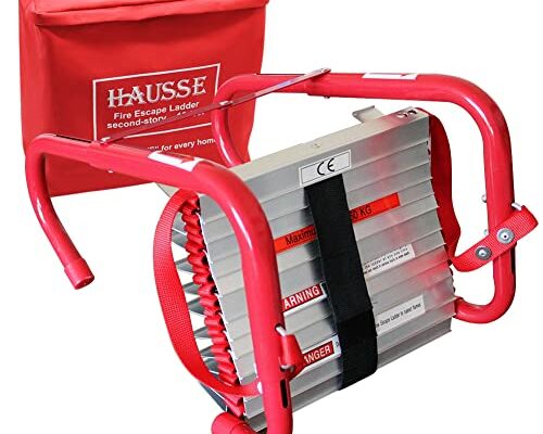 Hausse Retractable 2 Story Fire Escape Ladder, 13 Feet