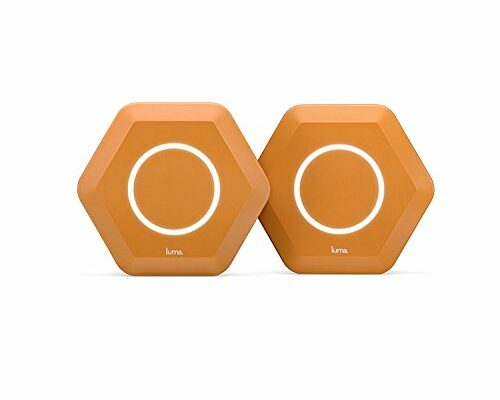 Luma Whole Home WiFi (2 Pack - Orange) - Replaces WiFi Extenders and Routers, Compatible with Alexa, Free Virus Blocking, Free Parental Controls, Gigabit Speed