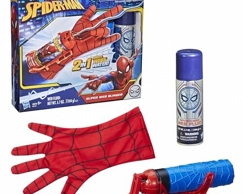 Marvel Spider-Man Super Web Slinger, 2-In-1 Shoots Webs or Water, Web Shooter Toy, Role-Play Toys, 5 Year Old Boys and Girls and Up (Amazon Exclusive)