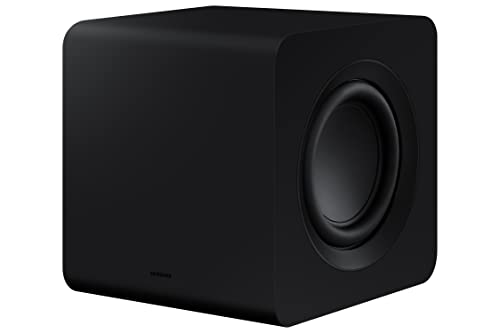 SAMSUNG SWA-W510 Subwoofer for S Series Soundbar with Powerful Bass, Wireless, Unibody Design, Compact 6.5" Size, 2022, Black