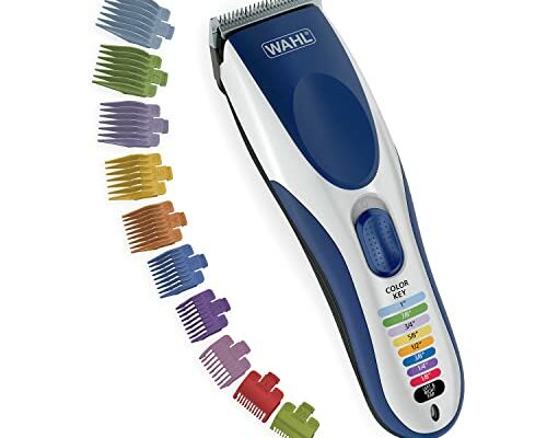 Wahl Color Pro Cordless Rechargeable Hair Clipper & Trimmer – Easy Color-Coded Guide Combs - for Men, Women, & Children – Model 9649P